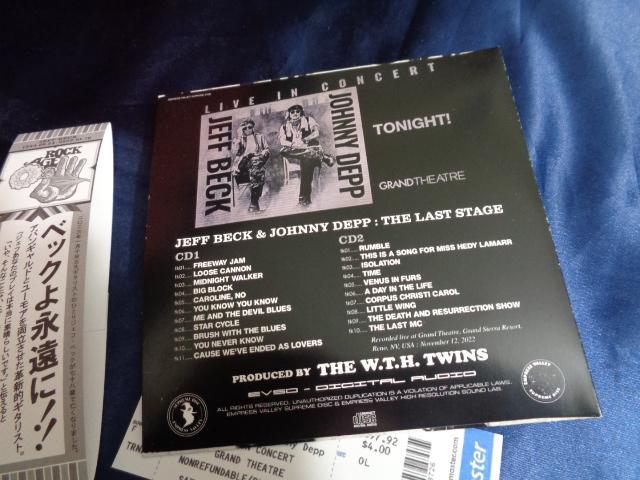 Jeff Beck & Johnny Depp / The Last Stage (2CD)