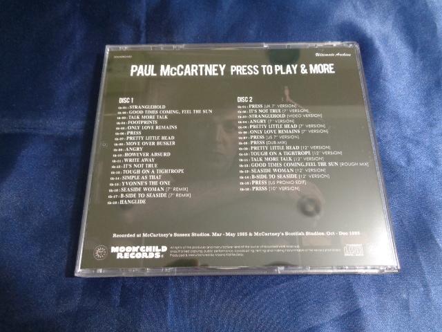 Paul McCartney / Press To Play & More (2CD)Ultimate Archive Moonchild Records