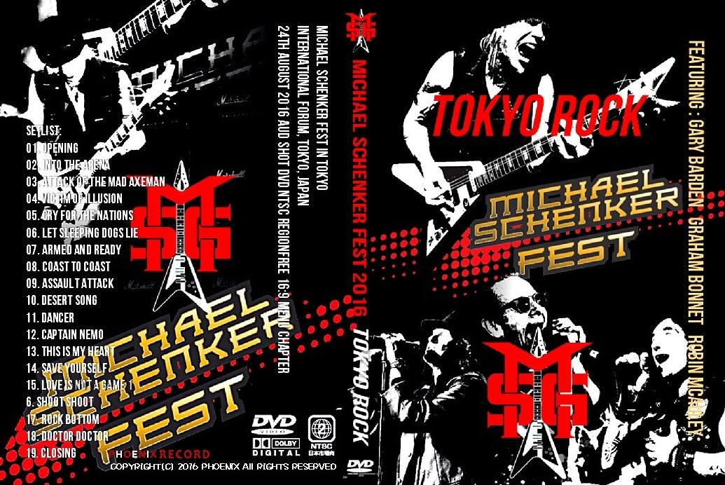 MICHAEL SCHENKER / MICHAEL SCHENKER FEST 2016 in Tokyo (1DVDR)
