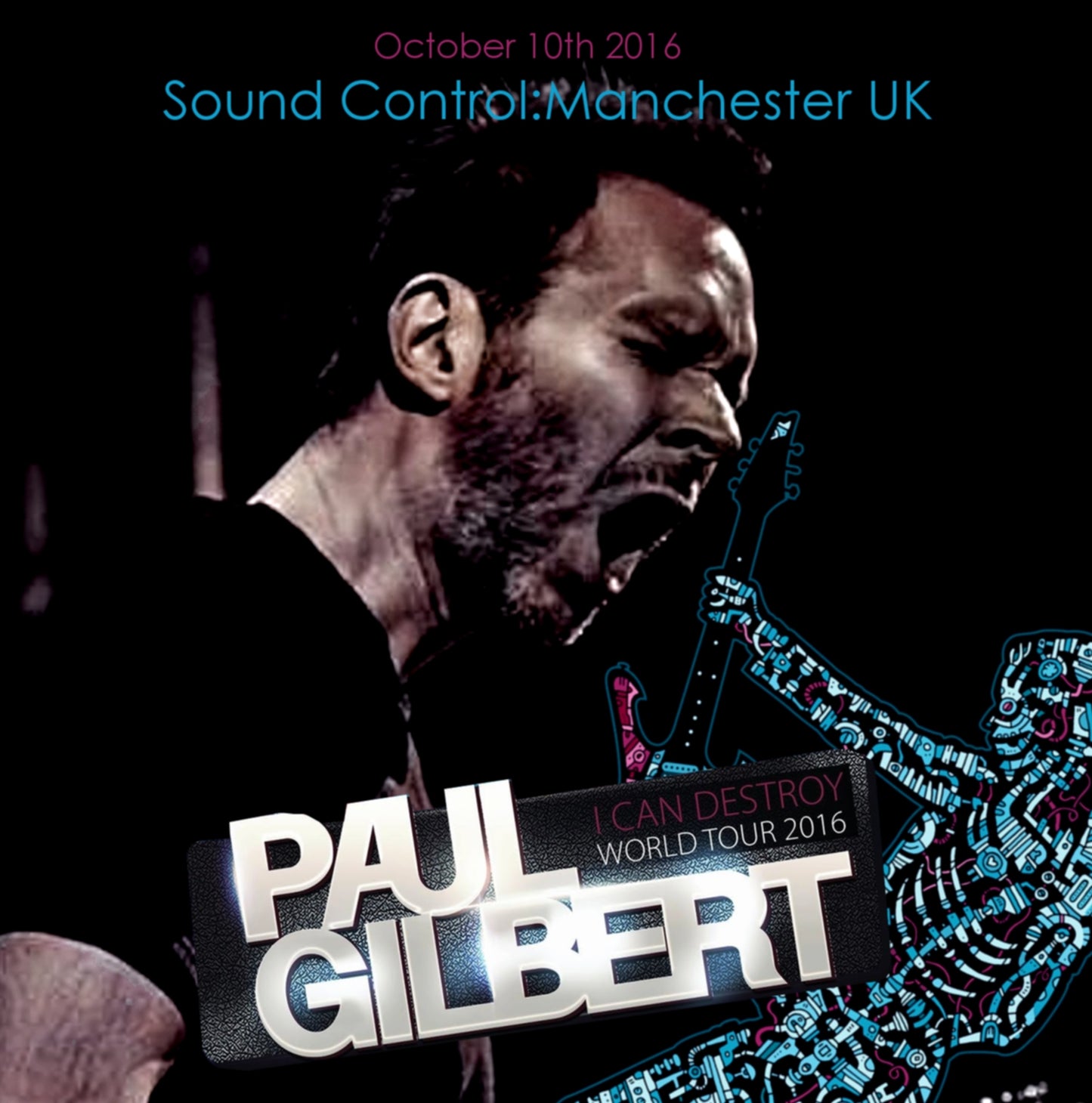 Paul Gilbert / European Tour 2016 Sound Control (2CDR)