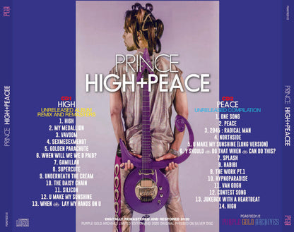 Prince High Peace Unreleased Album Compilation Remix and Remasters 2CD PGA