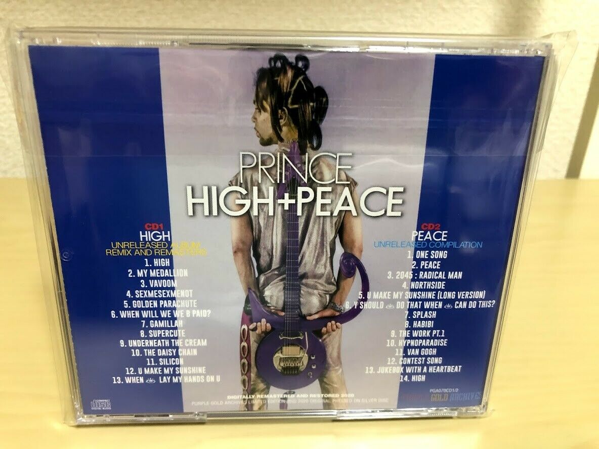 Prince High Peace Unreleased Album Compilation Remix and Remasters 2CD PGA