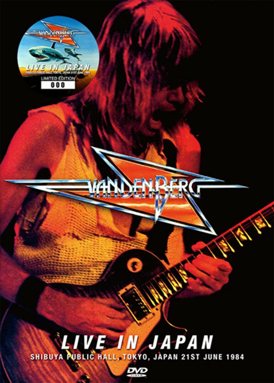 Vandenberg Live in Japan DVD Silver Disc Shibuya Tokyo Japan June 1984 Music