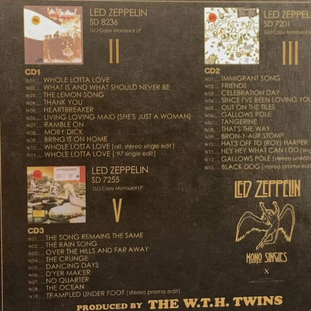 Led Zeppelin / The Secret of Led Zeppelin Rare Studio Tracks MONO ALBUM BOX SET (8CD)