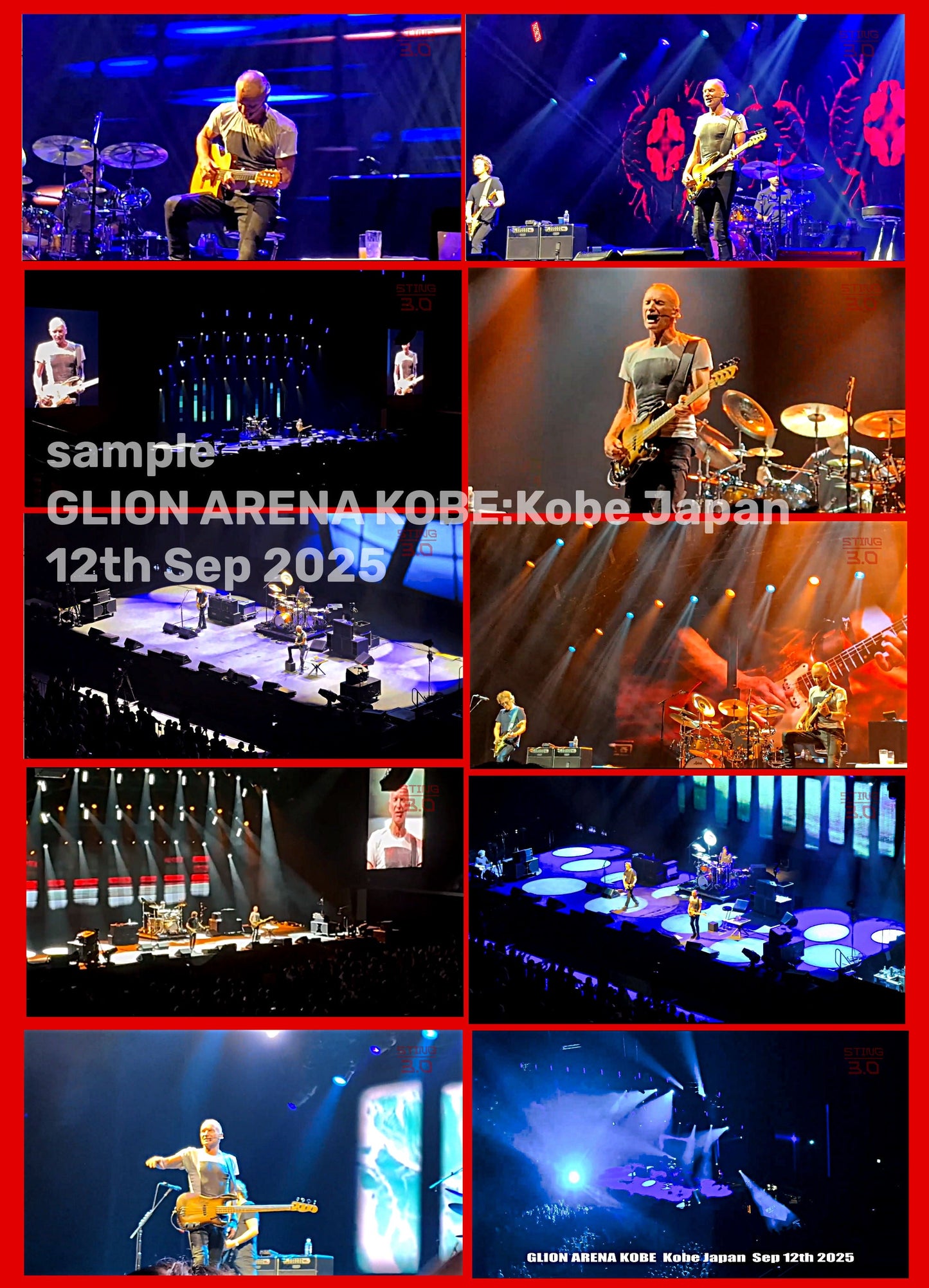 STING / 3.0 Gira por Japón 2025 Espectáculo en Japón One KOBE (1 DVDR + 1 BDR)