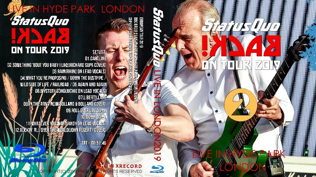 Status Quo / European Tour 2019 Live in London (1BDR)