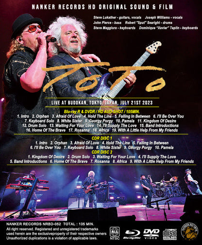TOTO / BUDOKAN 2023 Japan Tour (1BDR+1DVDR+2CDR)
